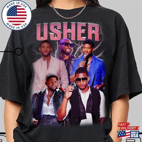 Usher T-Shirt Fan Shirt Tee Halloween Classic - Picture 1 of 4